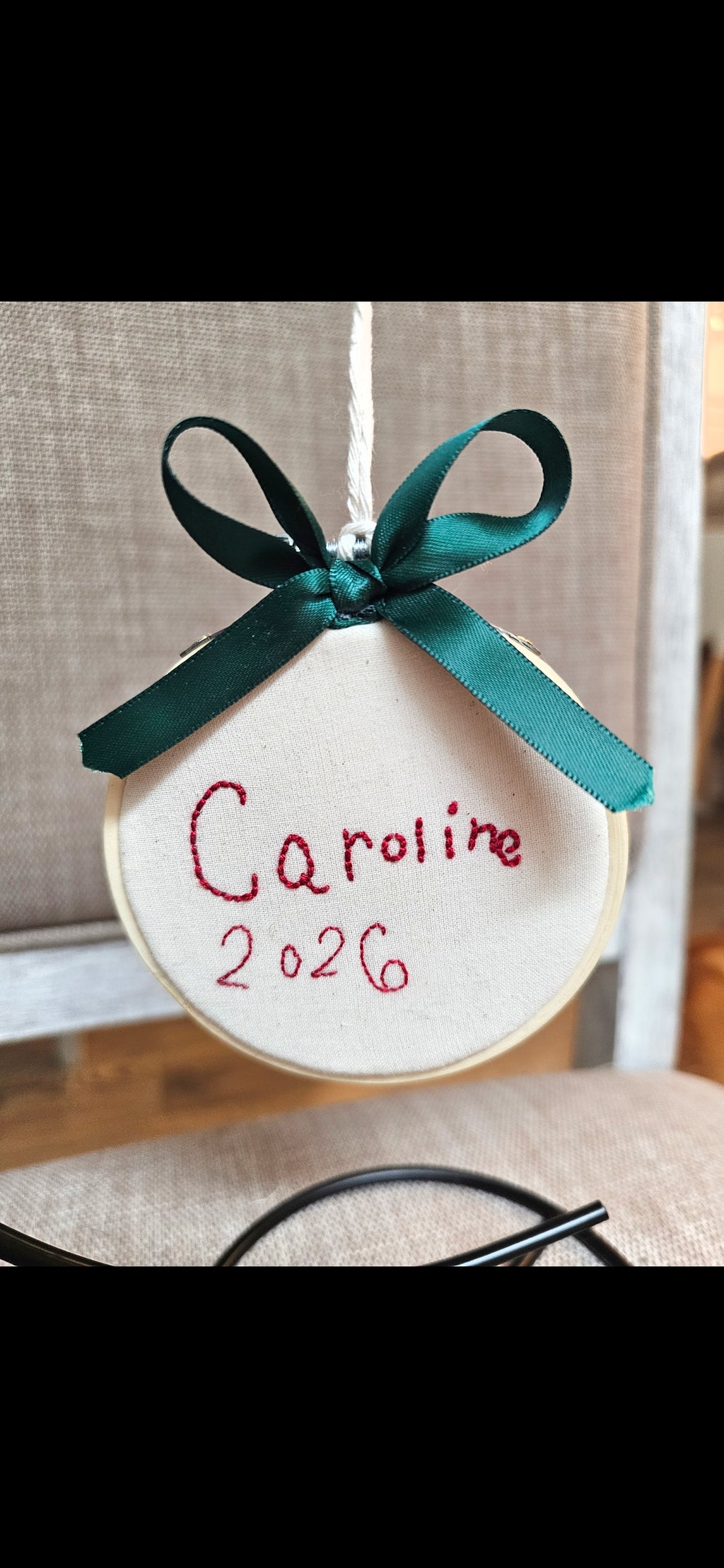 Child’s Signature Embroidery Hoop | Custom Handwriting Keepsake