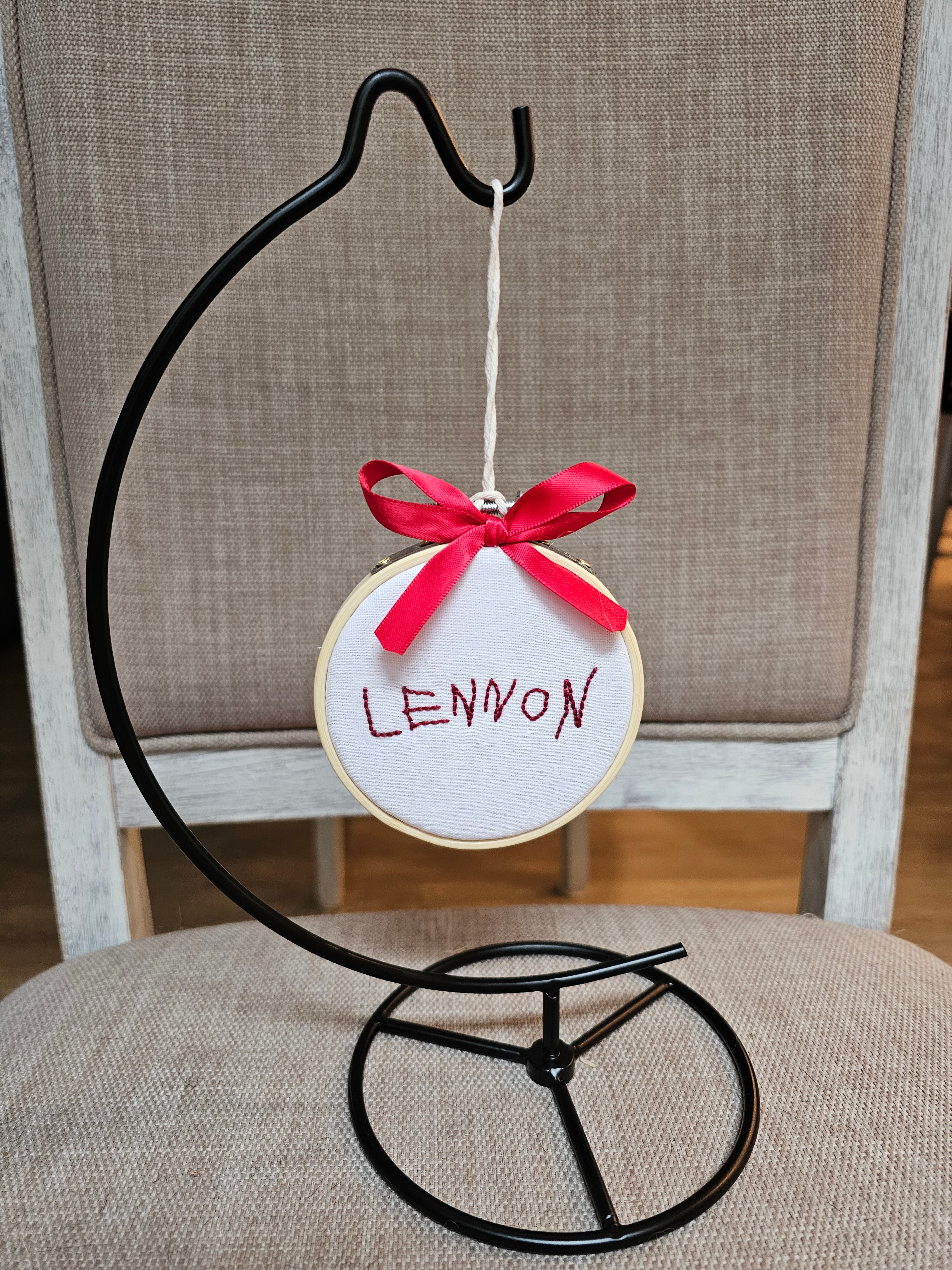 Child’s Signature Embroidery Hoop | Custom Handwriting Keepsake